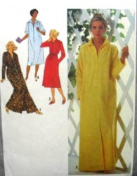 9048 SIMPLICITY 1979 ZIPPY ROBE LENGTHS PATTERN 10-12;  14-16  choice